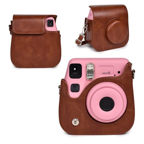 Funda de cuero PU para cámara Fujifilm Instax mini SE/7+ miniatura 1