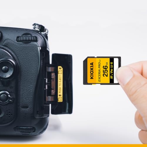 Image of KIOXIA EXCERIA PRO G2 256GB SD Card for Camera | Made in Japan | SDXC UHS-II V90 U3 | 310MB /s Read, 295MB /s Write | 8K Video Recording | 5-Yr Warranty