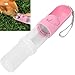 Pet Food Water Bottle Outdoor Portable, Dual Purpose Dispenser for Dogs and Cats, Retractable Leakproof Pet Bottle with Built - in Cup and Filter, Convenient Lanyard for Travel Hik (Telescopic water