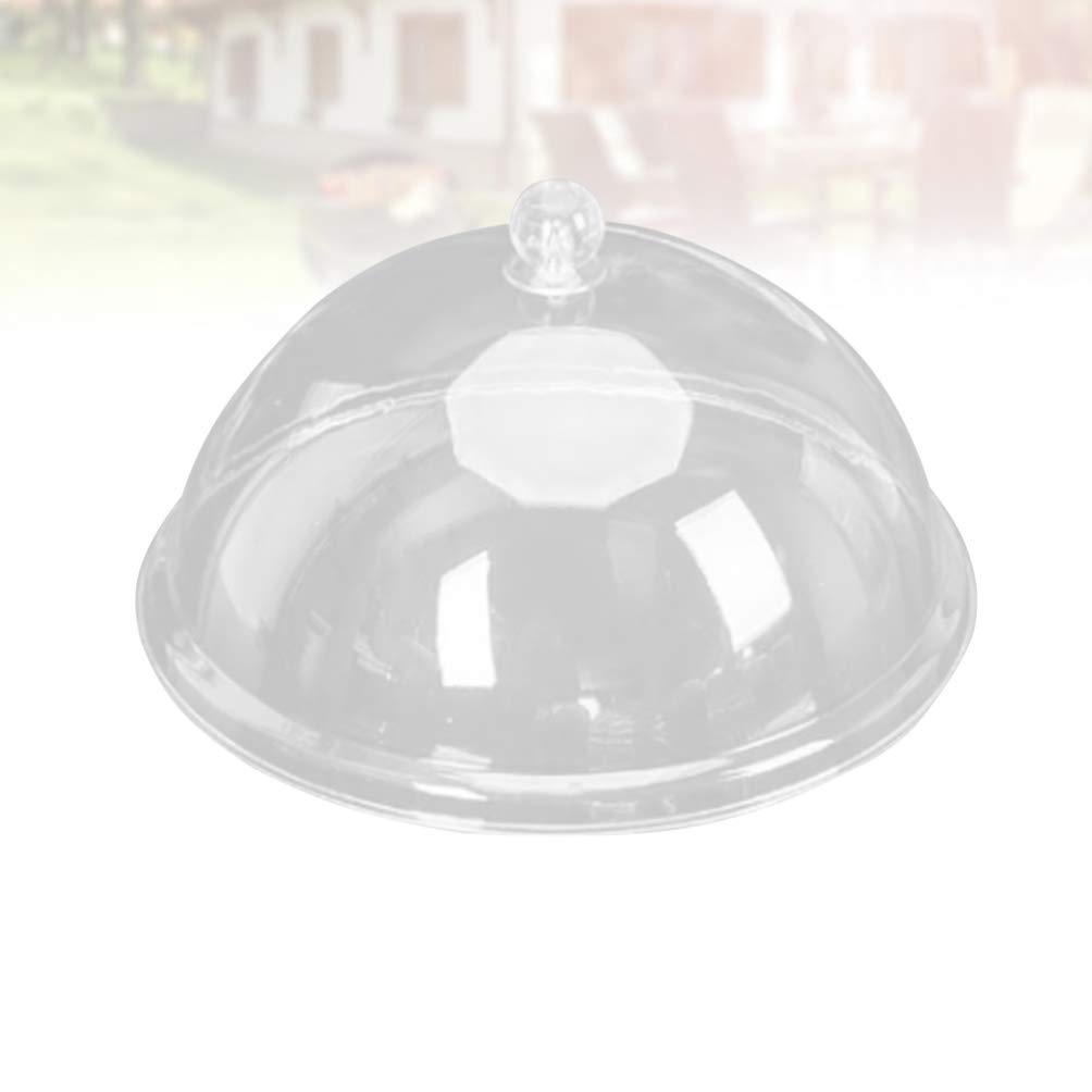 Cabilock Couvercle Transparent pour présentoir à gâteau, Couvercle Alimentaire pour désert, Cloche, Dessert, gâteau, Plateau de Service, Plat de Service, Bol de Punch, 35,4 cm.
