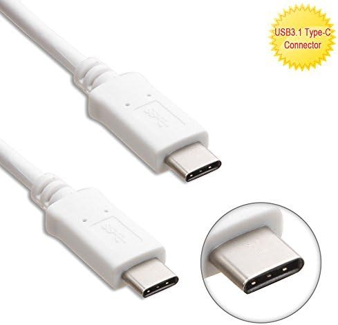 Willmart (Tm) For Samsung Galaxy S10, S10 Plus, S10e Type C USB 3.1 Sync Fast Charge And Data Transferring Cable 3 feet White Cord