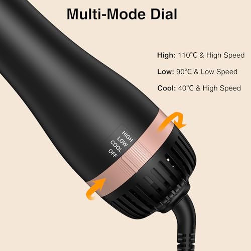Cepillo de aire caliente cerámico iónico de 60 mm y secador moldeador anti-frizz 3