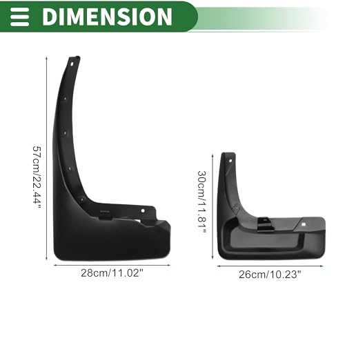 Image of Motoforti Mud Flaps Splash Guards Mud Guards for Nissan PATROL Y62 2011-2019 W /Mount Accessories