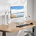 Mount-It! Single Monitor Arm for Desk Mounting, White