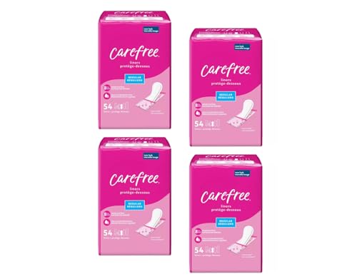 Image of Carefree Acti-Fresh Body Shape Regular To Go Pantiliners - 54 Liners, Pack of 4, 216 Total