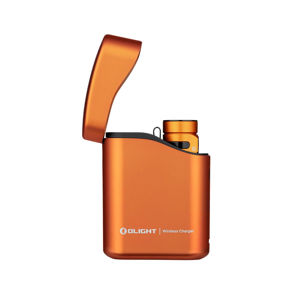 OLIGHT Linterna EDC Baton 4 Premium | Potencia de 1300 lúmenes | Cargador inalámbrico incluido | Autonomía de 190 días (Verde)