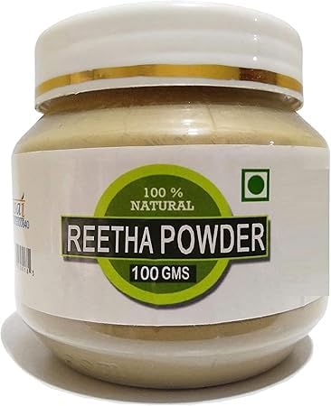 AM Reetha Aritha Soapnut Powder for Hair and Scalp Treatment, 100gm