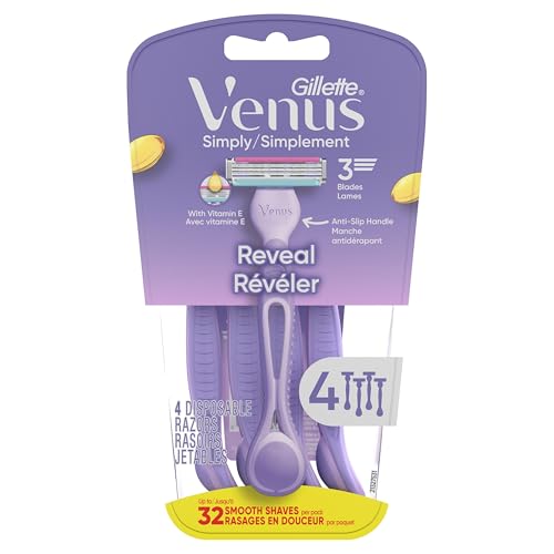 Venus Simply 3 Reveal Disposable Razors, 4 Count - image 8