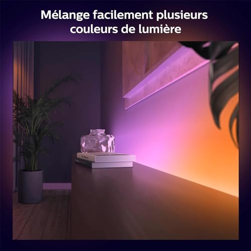 Ruban LED gradient Philips Hue 2m avec Bluetooth pour votre maison connectée - 3
