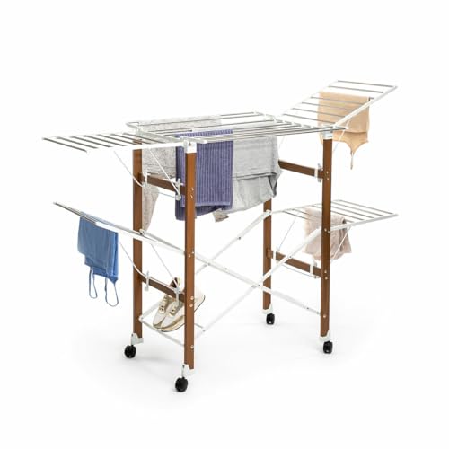 Séchoir linge vertical pliable pour optimiser l'espace des petits logements - 2