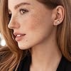 Dochais 8 Paires Boucles d'Oreilles Femme En Acier Chirurgical 316L Boucles d'Oreilles Rondes En Zirconium Cubique Plaqué Or 14K Boucles d'Oreilles Huggie Cartilage Hypoallergénique Piercing Multiple #4