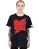 David Bowie T-Shirt for Women & Men | Unisex Rebel Rebel Song Black Short Sleeve Rock Band Tee | Music Gifts Merchandise X-Large #3