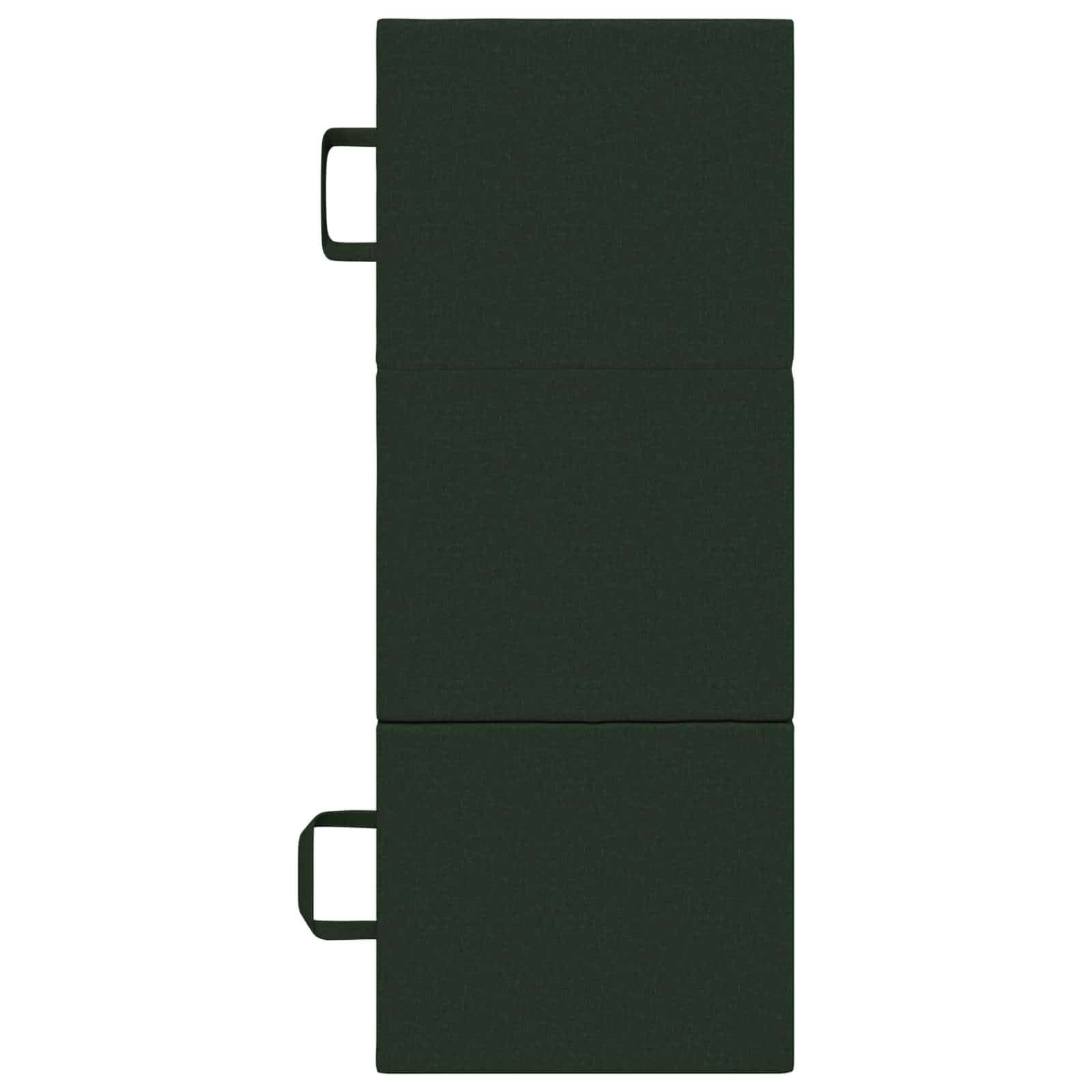 Genérico Sofá Cama Plegable Verde Oscuro 75 x 67 x 45 cm | Funda con cremallera extraíble, lavable a máquina, espuma ligera, mecanismo ajustable, ahorro de espacio