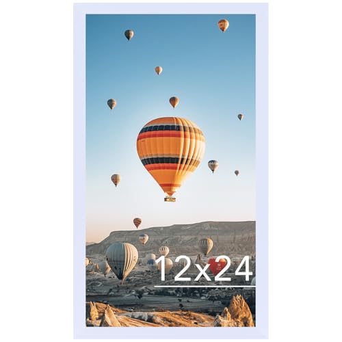 Photo 1 of 12x24 Picture Frame White for Poster Photo Picture