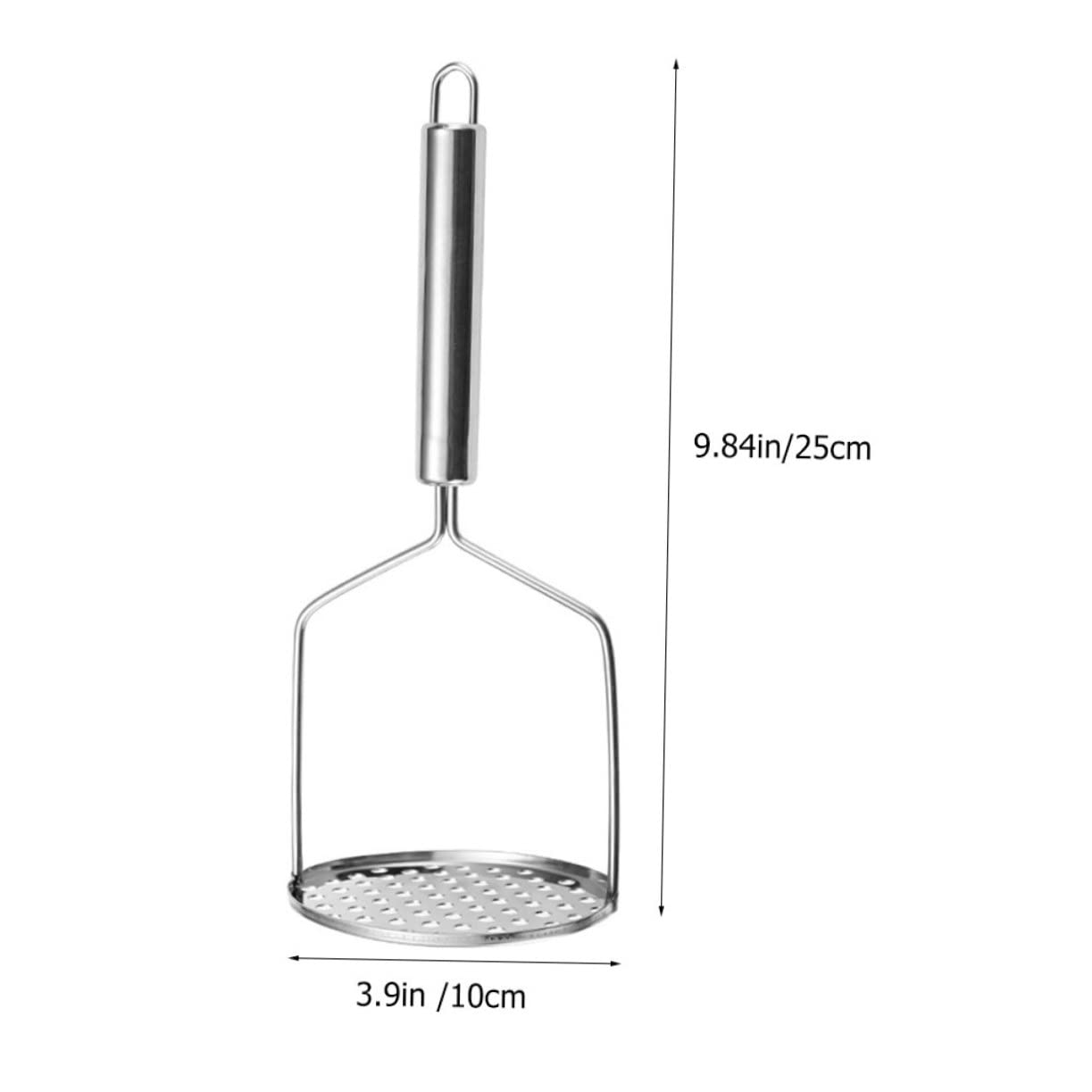 Ciieeo 2Pcs Stainless Steel Potato Ricer Vegetable Masher Manual Fruit Pressing Tool Kitchen Gadget for Mashing and Crushing Comfortable Grip Design