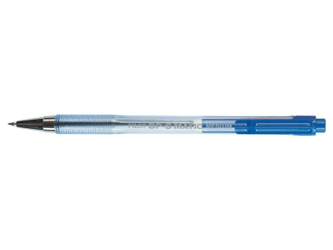 Penna A Sfera Pilot BPS Matic Nero - Punta 0.7mm | Scrittura Fluida, Design Trasparente - Foto 3