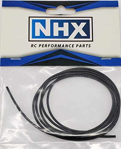 NHX RC Pro Silicone Wire 22 AWG Gauge 3 FT Black