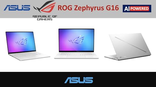 Image of ASUS ROG Zephyrus G16 AI Gaming Laptop 16.0 inch 240Hz WQXGA OLED Display | Intel Ultra 9-285H, GeForce RTX 5070 Ti 12GB, 32GB LPDDR5X, 4TB SSD, RGB KB, Thunderbolt 4, WiFi 7, Win 11 Pro w /DKZ USB Hub