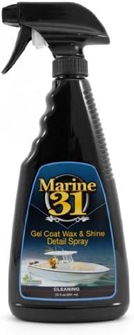 Gel Coat Wax & Shine Detail Spray | Enhances Shine & Protection for Gel Coat Surfaces | Easy Spray Application for Boats & Marine | M31-710 | 20oz