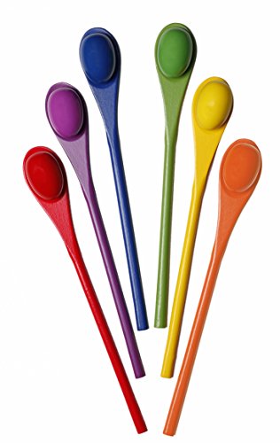 Egg and Spoon Race Game - 6 Eggs 2" & 6 Spoons 12" Made of the Finest Wood - Fun Game for Parties, Birthdays etc. - Durable, Lightweight | Six Assorted Colors
