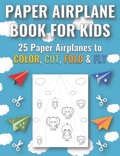 Paper Airplane Book for Kids: 25 Paper Airplanes to Color, Cut, Fold, and Fly, with Cute Animals (Cool Paper Airplanes for Kids) image 2