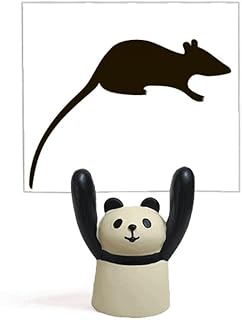 Soporte para notas, diseño de ratón, color negro