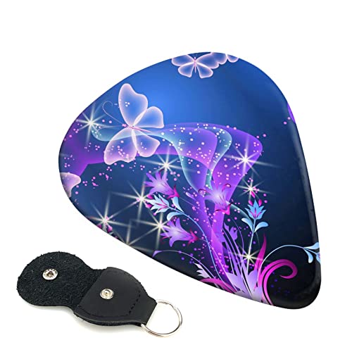 Purple Butterfly Lot de 6 médiators pour guitare acoustique, guitare électrique, basse, ukulélé – fins, moyens et épais - Les Beatles, Paul McCartney, John Lennon, RIngo Starr, George Harrison Purple Butterfly Lot de 6 médiators pour guitare acoustique, guitare électrique, basse, ukulélé - fins, moyens et épais