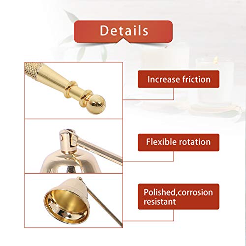 Aieve Candle Snuffer, Candle Accessories Candle Extinguisher Wick Snuffer Accessory With Long Handle, Automatic Candle Snuffer For Putting Out Flame Candle Scented Candles Aromatherapy Candles #TOP2