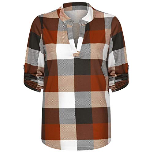 image for MISYAA Womens Button Down Shirts Tops, Long Sleeve Plus Size Pocket Bl