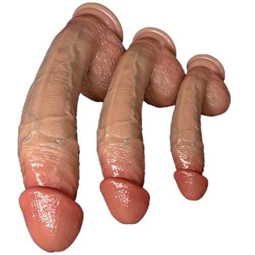 Jixaxe Lebensechter Dildo Klassische Dildos Echte Penisnachbildung Mit Starkem Saugnapf Strap on Umschnall Analdildo Perfekt Echte Adern Und Erhabene Hoden Umschnalldildo Sextoy für Frauen (L+Gürtel)