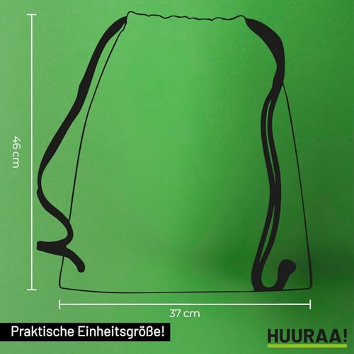 Huuraa Rucksack Dackel Silhouette Geschenk 12 Liter Natural Baumwolle Dackel Accessoire