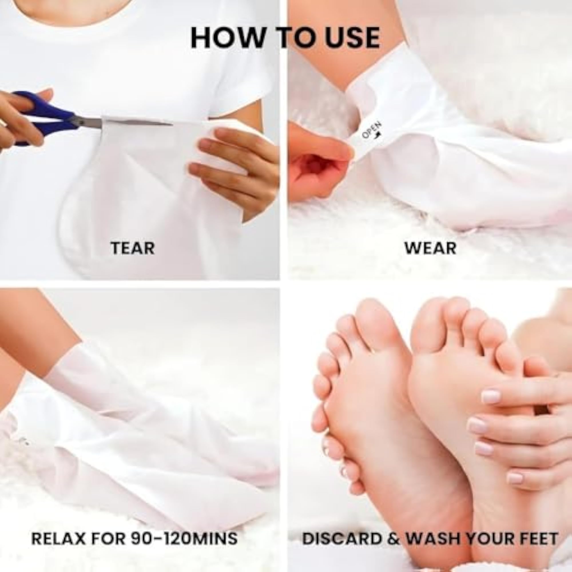 Goat Milk Foot Peel Mask with Nicotinamide