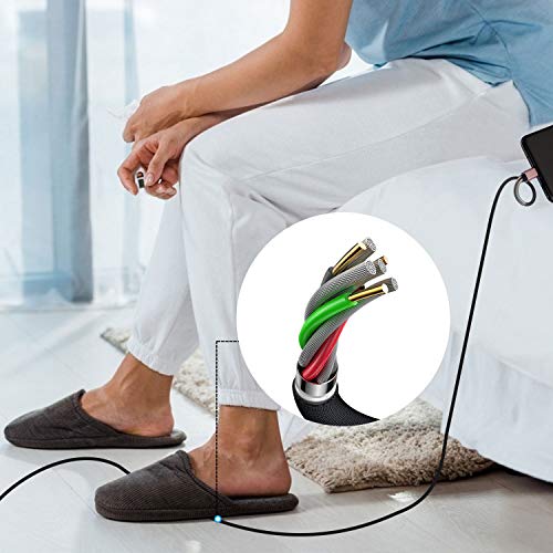 Image of CyvenSmart USB Type C Cable 6ft, [2 Pack] USB A 2.0 to USB-C Fast Charger Durable TPE Cord Compatible with Samsung Galaxy A10 /A20 /A51 /S10 /S9 /S8 Plus /Note 9 /8,LG V50 V40 G8 G7 Thinq-Pink