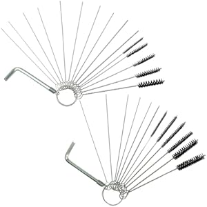 Uuyyeo Carburetor Carbon Dirt Jet Cleaner Tool Kit 16 Pcs Cleaning Needles With 11 Pcs Brushes And 2 Pcs Throttle Wrench Jet Cleaning Brushes Carb Carburetor Cleaners 11 41nlbrgpb6l. sl500 . ss300