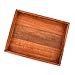 EDHAS Serving Trays Mango Wood Jali Design Brown Colour Serving Tray | Hand Carving Home and Kitchen Décor Tray (14