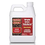 Simple Lawn Solutions Root Hume- Simple Grow Solutions - Concentrated Humic Acid - Liquid Carbon - Simple Grow Solutions- Natural Lawn & Garden Treatment - Plant Food Enhancer- Turf Grass Soil Conditioner (32 Ounce)