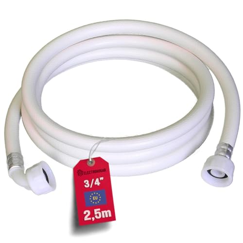 ELECTROHOGAR Tuyau Machine à Laver et Lave-Vaisselle | De 1,5M à 6M | Tuyau Universel d'Arrivée d'eau | Filetage Standard Compatible Avec toutes Les...