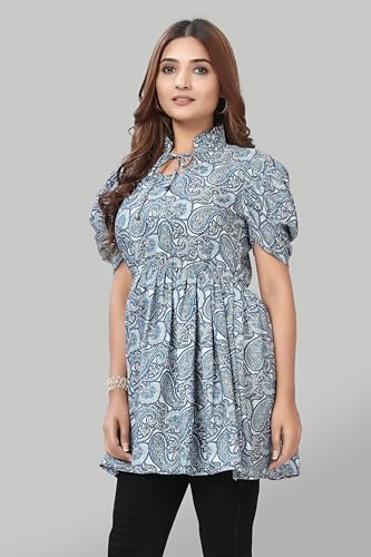 Image of Women Crepe Stylish Solid Trendy Tunic Tops Tops for Women