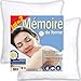 Oreiller Memoire Forme Lot de 2 ✯100 Nuits D'ESSAI✯ Grands Oreillers 60x60 Ferme, Ergonomique Maintien Cervical - 2 Coussins Carrés Chambre Lit Enfant/Couple/Adulte Cervicales Douloureuses, Nuque