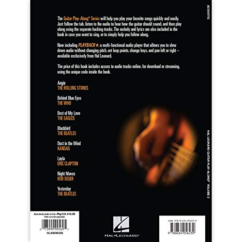 Hal Leonard HL00699569 Acoustic Guitar Play-Along Volume 2 Book/Online Audio thumb #5