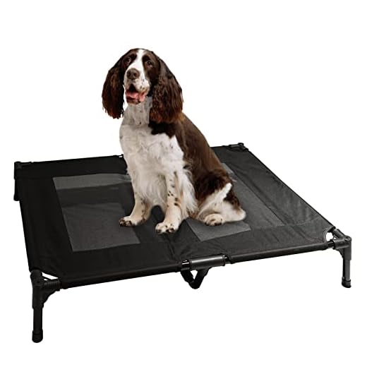 Laifug Elevated Pet Bed Washable Elevated Dog Bed with Non-Slip Bottom, Portable Indoor and Outdoor, L