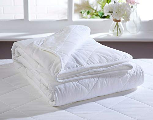 D&P Co DOUBLE 3 TOG DUVET 100% COTTON COVER & COTTON FILLING 3 Tog Lightweight Quilt All-Natural Anti-Allergy COOL & BREATHABLE SUMMER DUVET (200cm x 200cm)