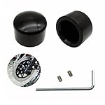 Axle-Nut-Covers-Black-Front-Axle-Caps-Protect-front-axle-hardware-for-Harley-Softail-Electra-Road-Glide-Sportster