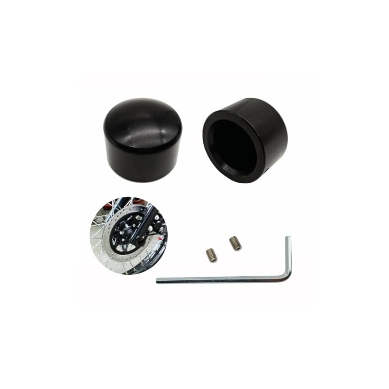 Axle-Nut-Covers-Black-Front-Axle-Caps-Protect-Front-Axle-Hardware-For-Harley-Softail-Electra-Road-Glide-Sportster 41nlccy45dl. sl500 . ss800