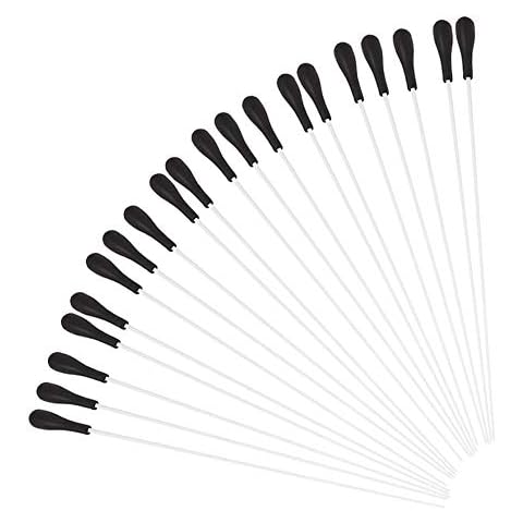Lovermusic 15.16inch Length Fibre Glass Music Conductor Orchestra Choral Baton with Black Handle Pack of 20 Cover