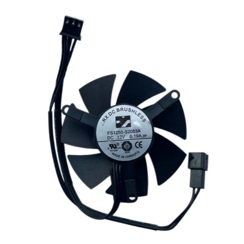 New FS1250-S2053A 0.19A 12V 4.5cm Diameter 3Pin Graphics Card Cooling Fan