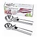 Produktbild LYYDAN 2 Stücke Eisportionierer Edelstahl, Eislöffel mit Auswerfer für Eiscreme, Kuchen Teig, Melonenkugel, Fleischklößchen, Länge 19cm Durchmesser 5.6cm
