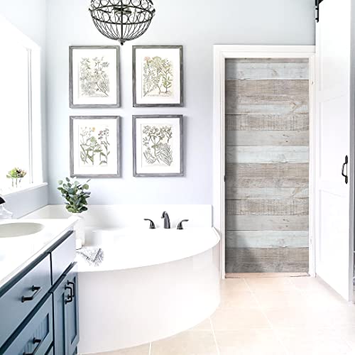 Kukantst Distressed Wood Wallpaper Wood Peel And Stick Wallpaper 17.71” X 472”Removable Vintage Wood Plank Wallpaper Look Shiplap Self Adhesive Decorative Wall Covering Cabinet Shelf Drawer Liner #TOP6