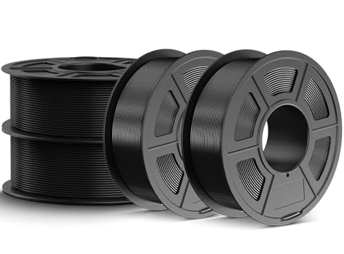 Image of JAYO PETG Filament 1.75mm Bundle 4.4KG, Strong Toughness PETG 3D Printer Filament, Dimensional Accuracy + /- 0.02 mm, Fits for Most FDM 3D Printers (Black)