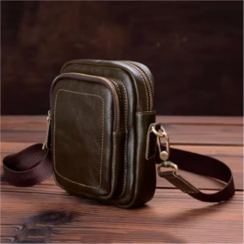 Messenger Bag for Men, Leather, Shoulder Crossbody purse with Adjustable Strap, For College, Work, Business, Office3